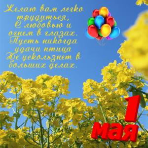 Картинка с шариками в голубом небе на 1 мая