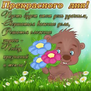 Милая картинка прекрасного дня